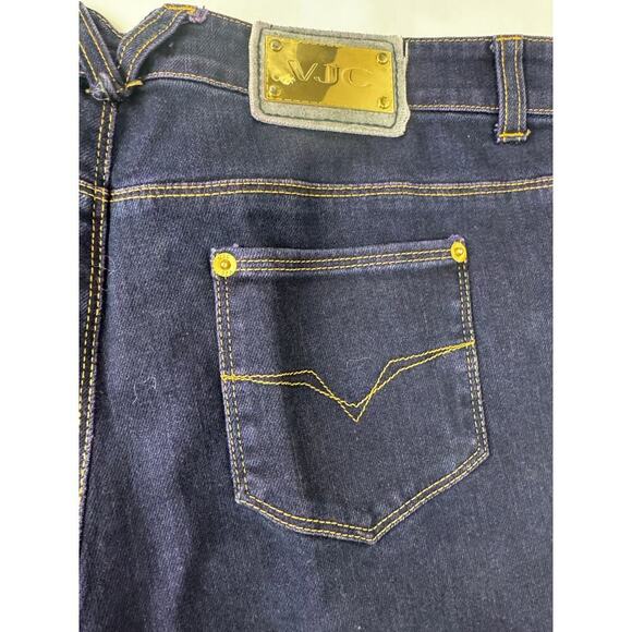 Versace Jeans Couture Men's Designer Mid Rise Straight Jeans Slim Logo 32*34 - Picture 7 of 12